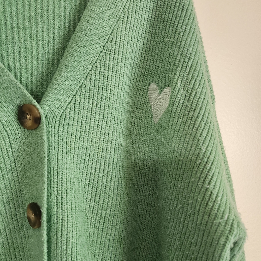 A New Day Mint Button-Up Cardigan - Picture 2 of 4